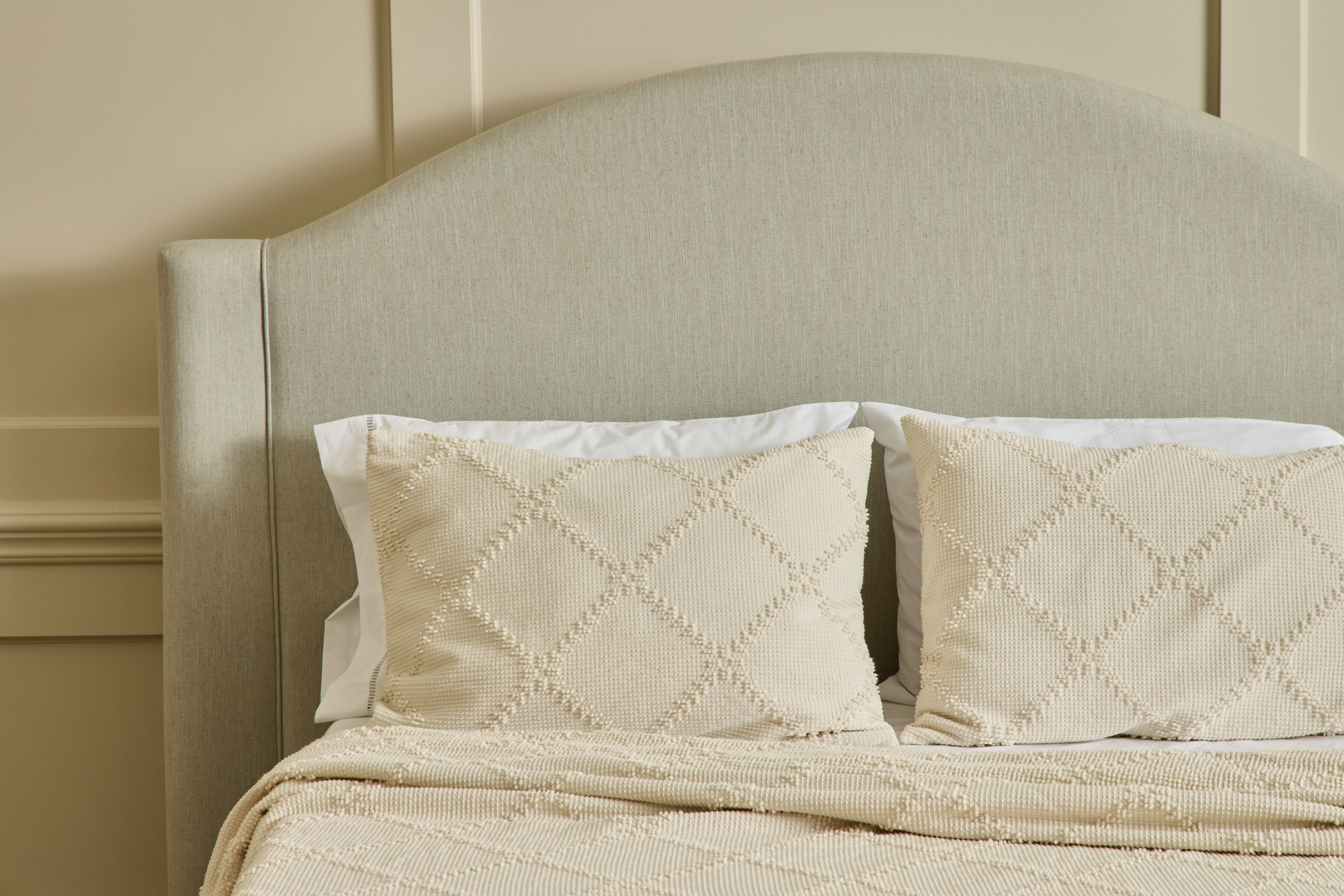 Nicky Kehoe - Trellis Terry Shams in Ivory