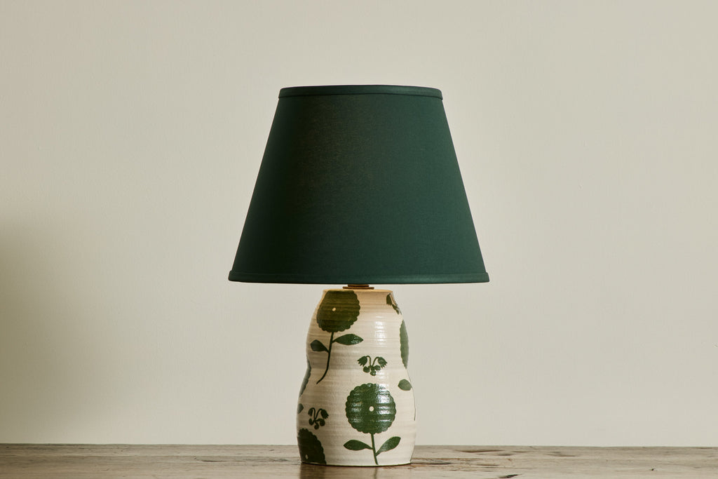 Nicky Kehoe - Green Floral Table Lamp