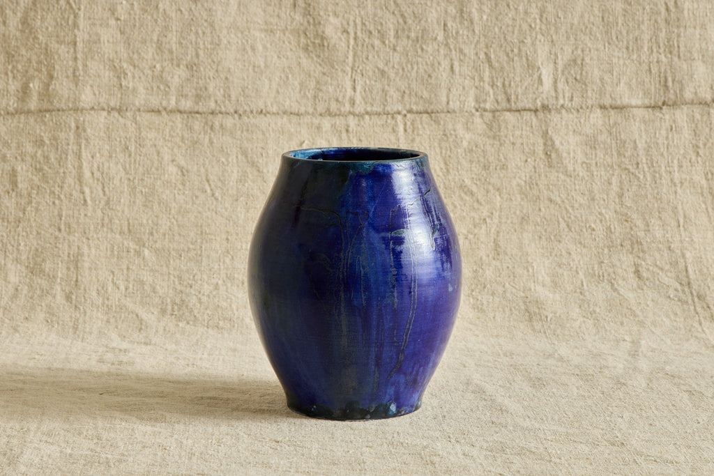 Nicky Kehoe - Ceramic Sol Vase, Cobalt
