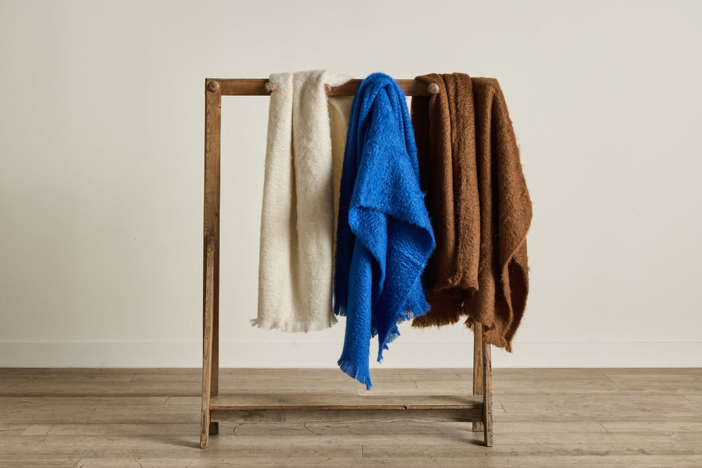 Nicky Kehoe - Mohair Throw (Multiple Colors)