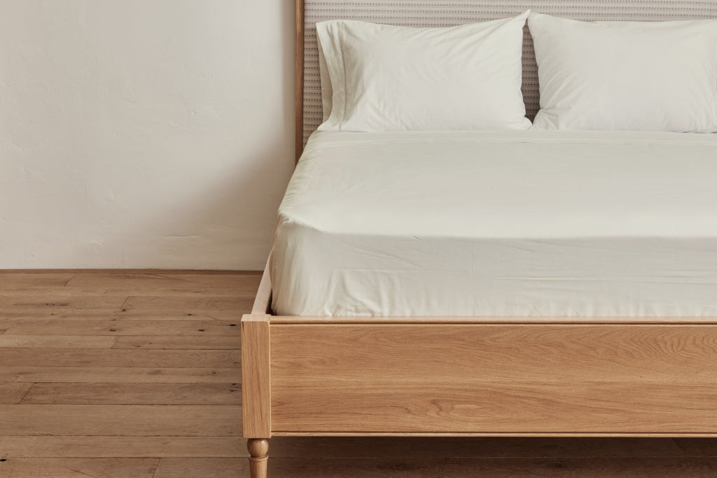 Nicky Kehoe - Cotton Percale Sheet Set in Natural