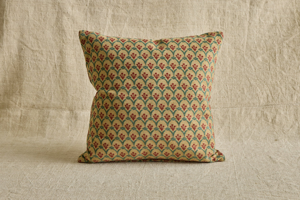 Nicky Kehoe - Susan Deliss Pillow in Pomona Sand / Wild Cherry