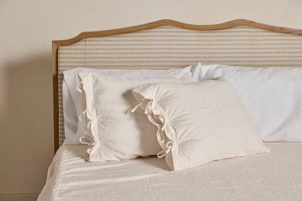 Nicky Kehoe - Hazel Ruffled Shams in Natural