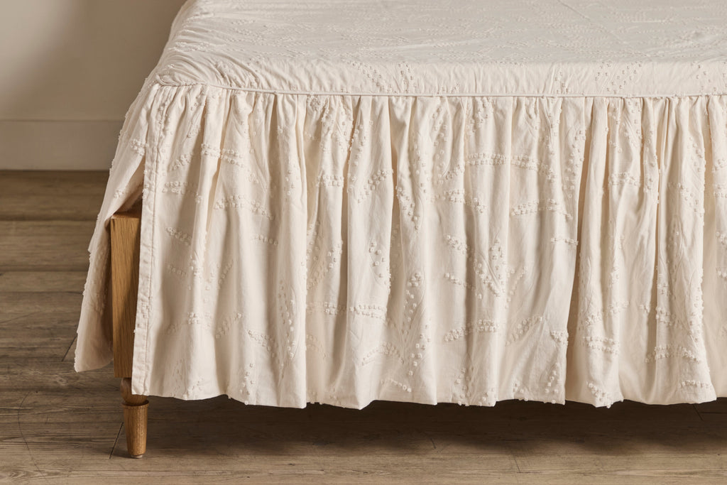 Nicky Kehoe - Hazel Ruffled Coverlet in Natural