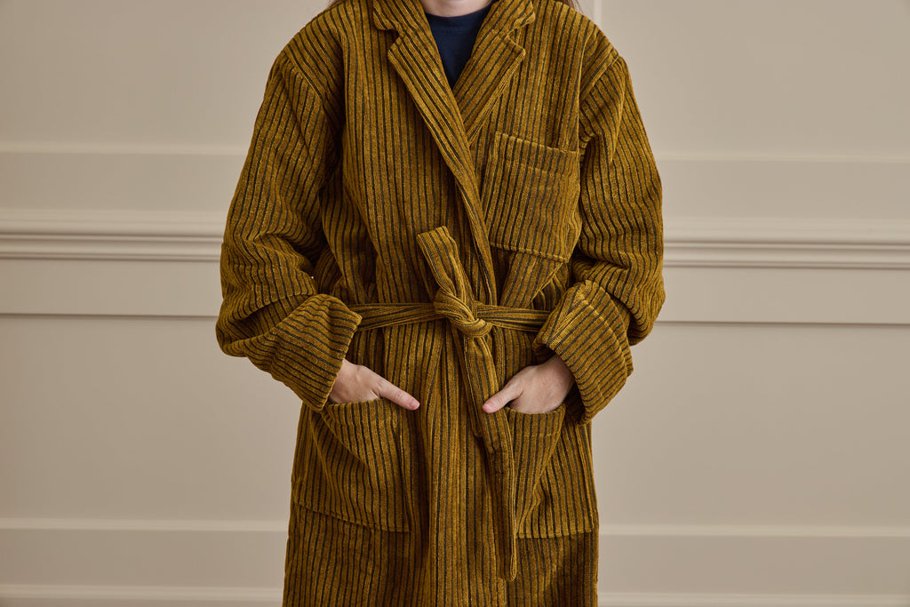 Nicky Kehoe - Striped Velour Bath Robes