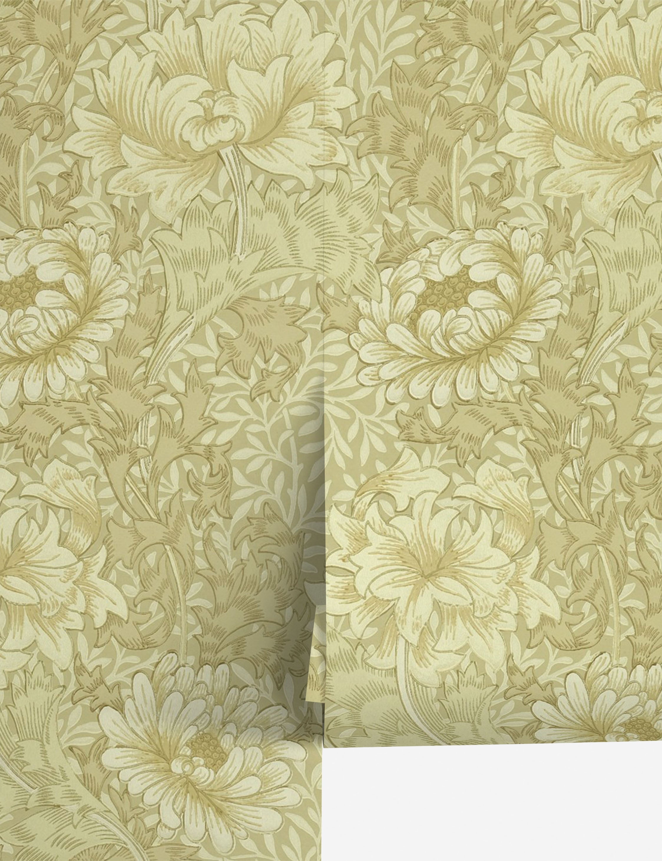 Lulu and Georgia - Chrysanthemum Wallpaper by Morris & Co.