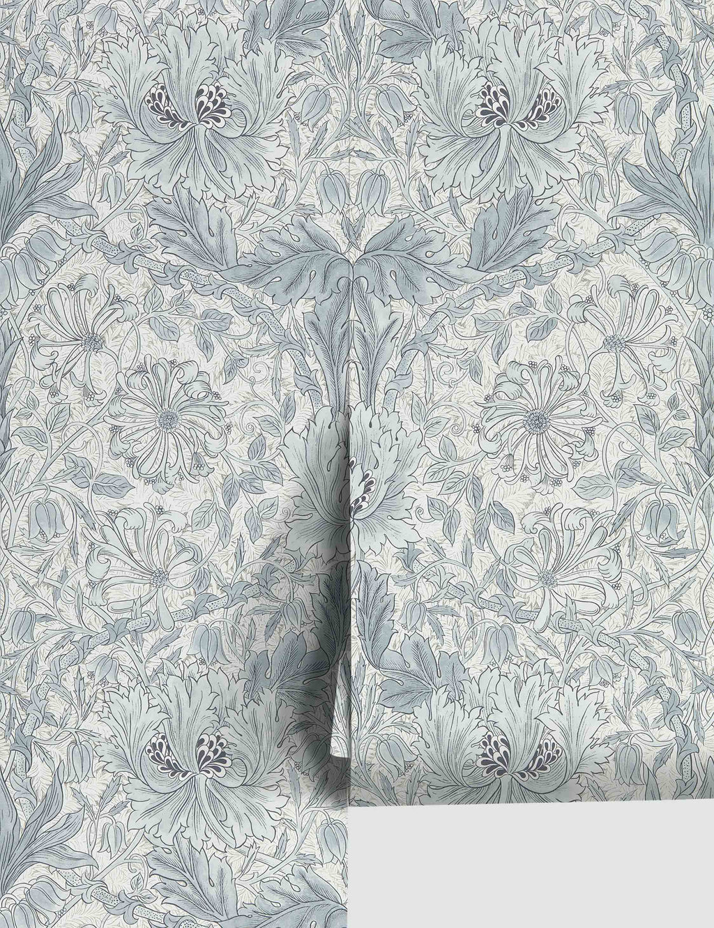 Lulu and Georgia - Pure Honeysuckle & Tulip Wallpaper by Morris & Co.