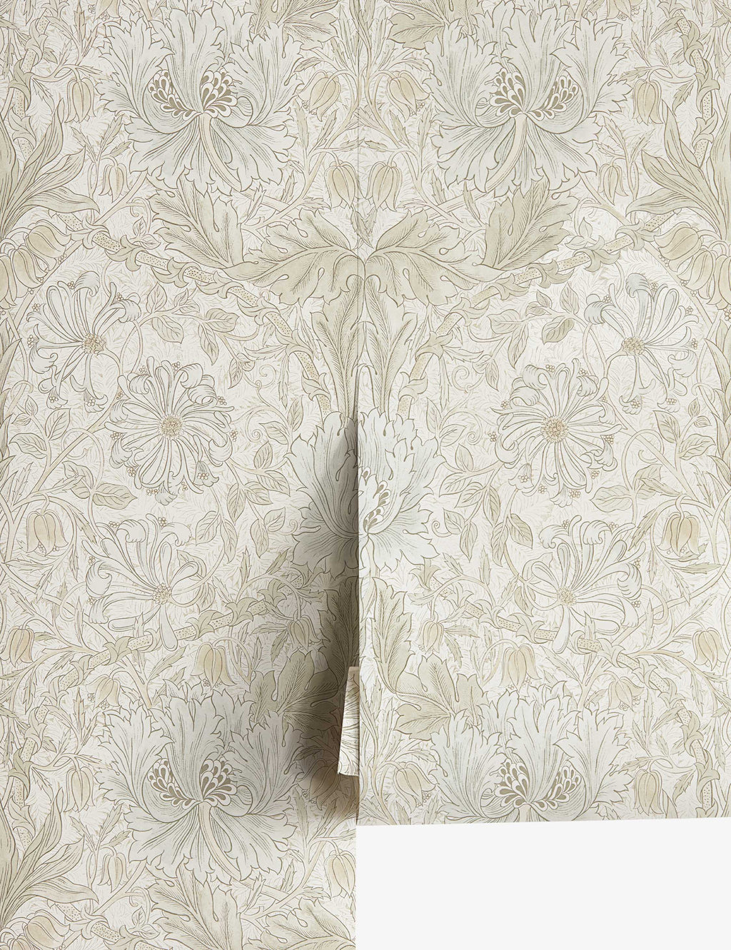 Lulu and Georgia - Pure Honeysuckle & Tulip Wallpaper by Morris & Co.