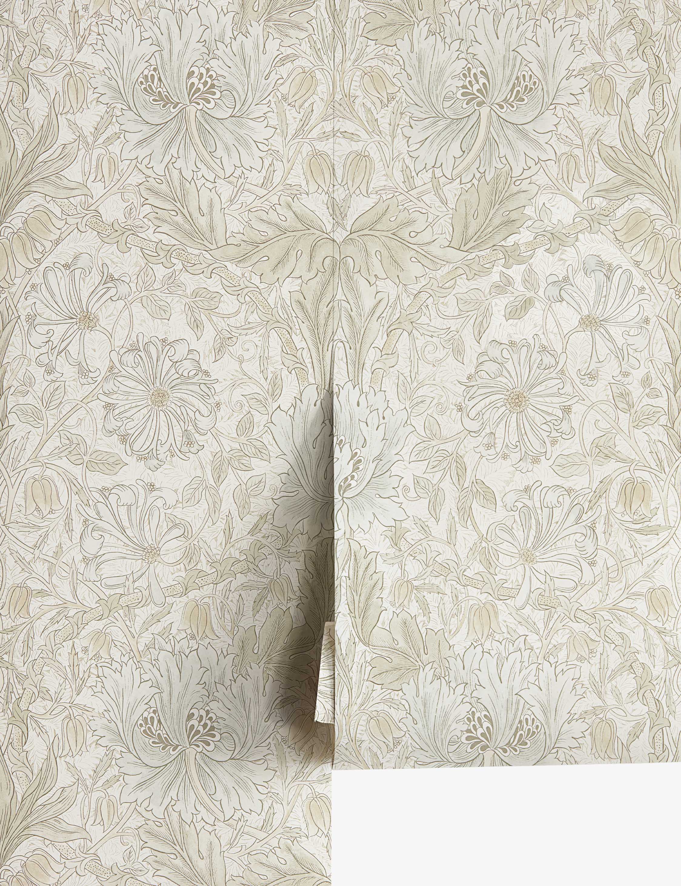 Lulu and Georgia - Pure Honeysuckle & Tulip Wallpaper by Morris & Co.