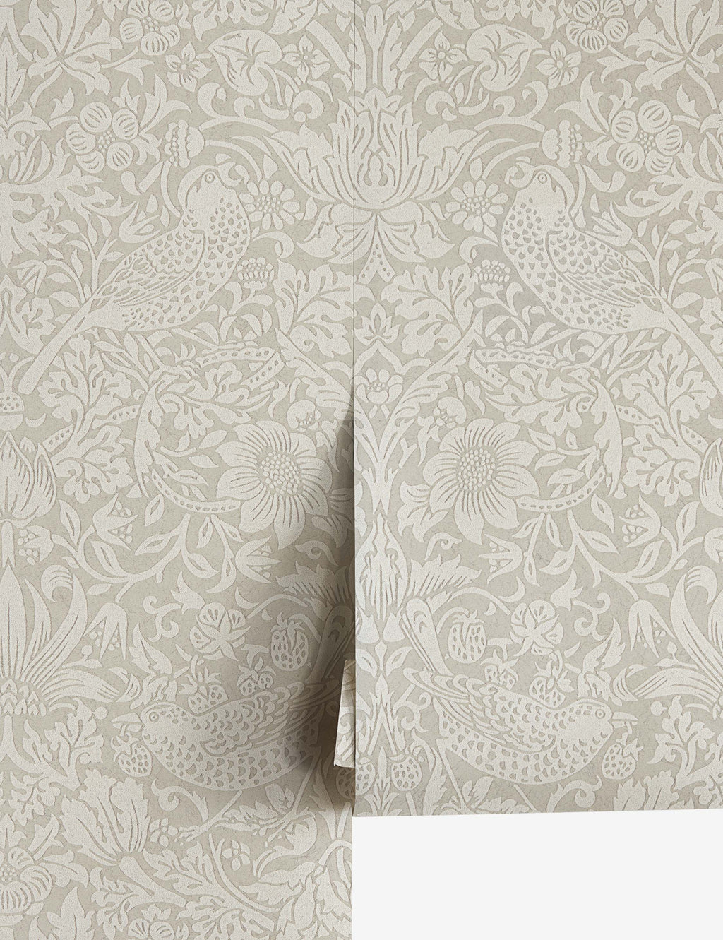 Lulu and Georgia - Pure Strawberry Thief Wallpaper by Morris & Co.