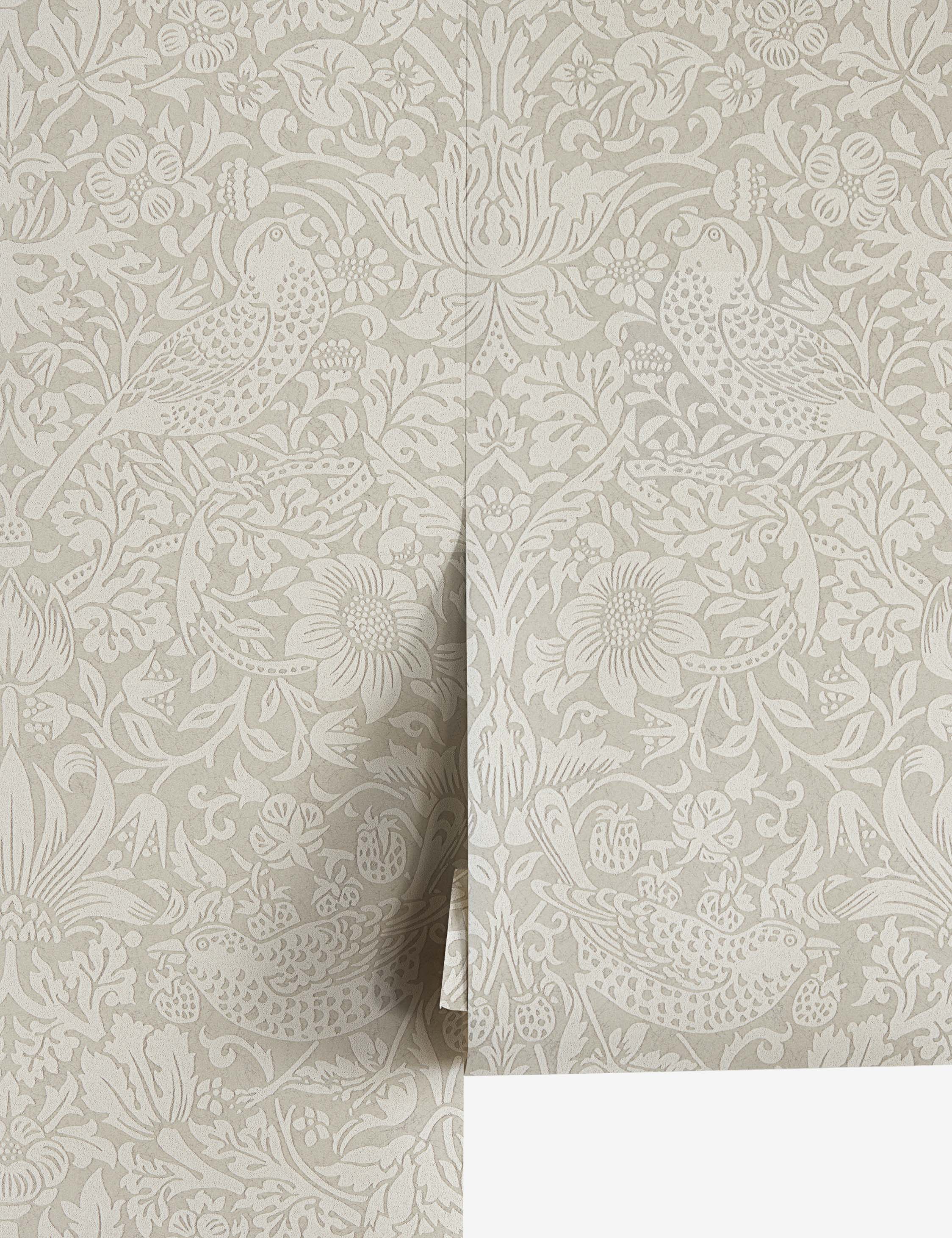 Lulu and Georgia - Pure Strawberry Thief Wallpaper by Morris & Co.