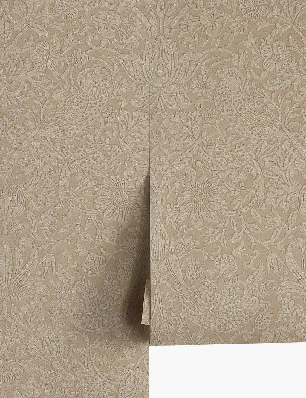 Lulu and Georgia - Pure Strawberry Thief Wallpaper by Morris & Co.