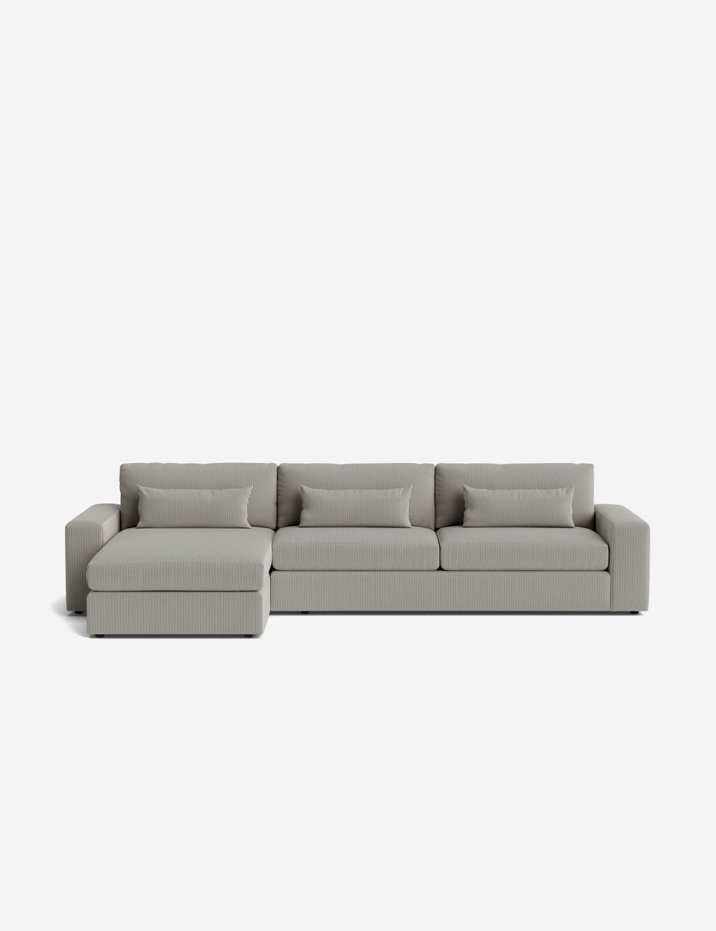 Lulu and Georgia - Durham Wide Arm Chaise Sectional Sofa