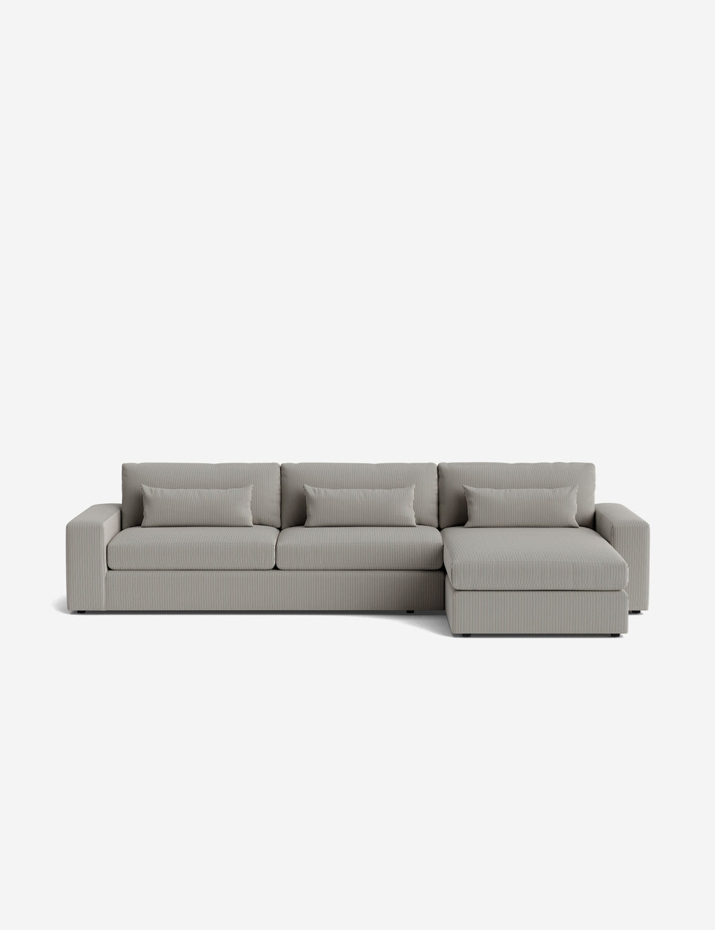 Lulu and Georgia - Durham Wide Arm Chaise Sectional Sofa