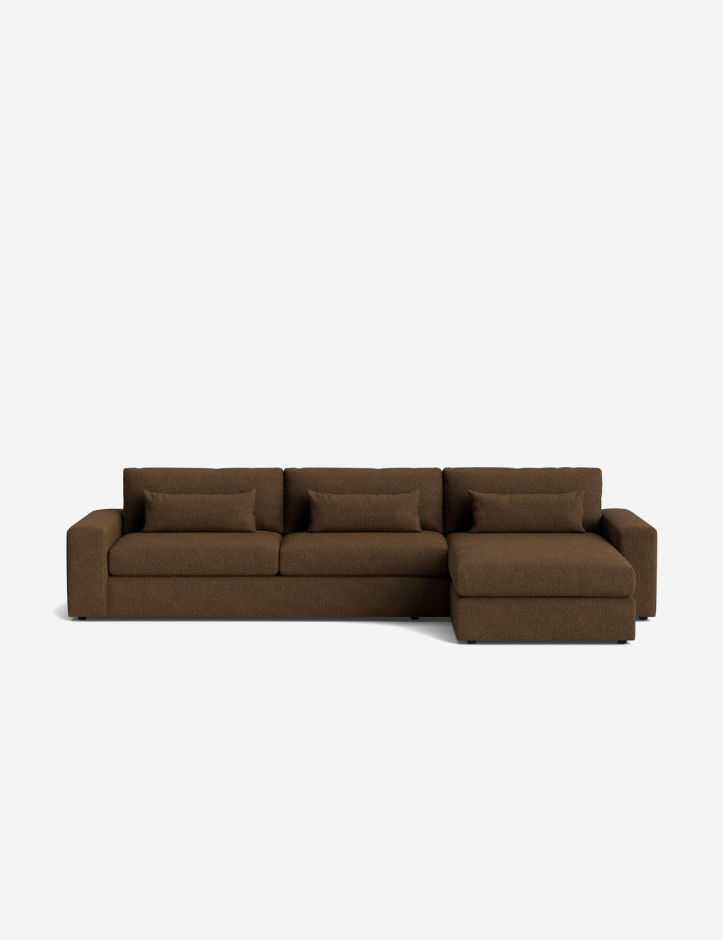 Lulu and Georgia - Durham Wide Arm Chaise Sectional Sofa