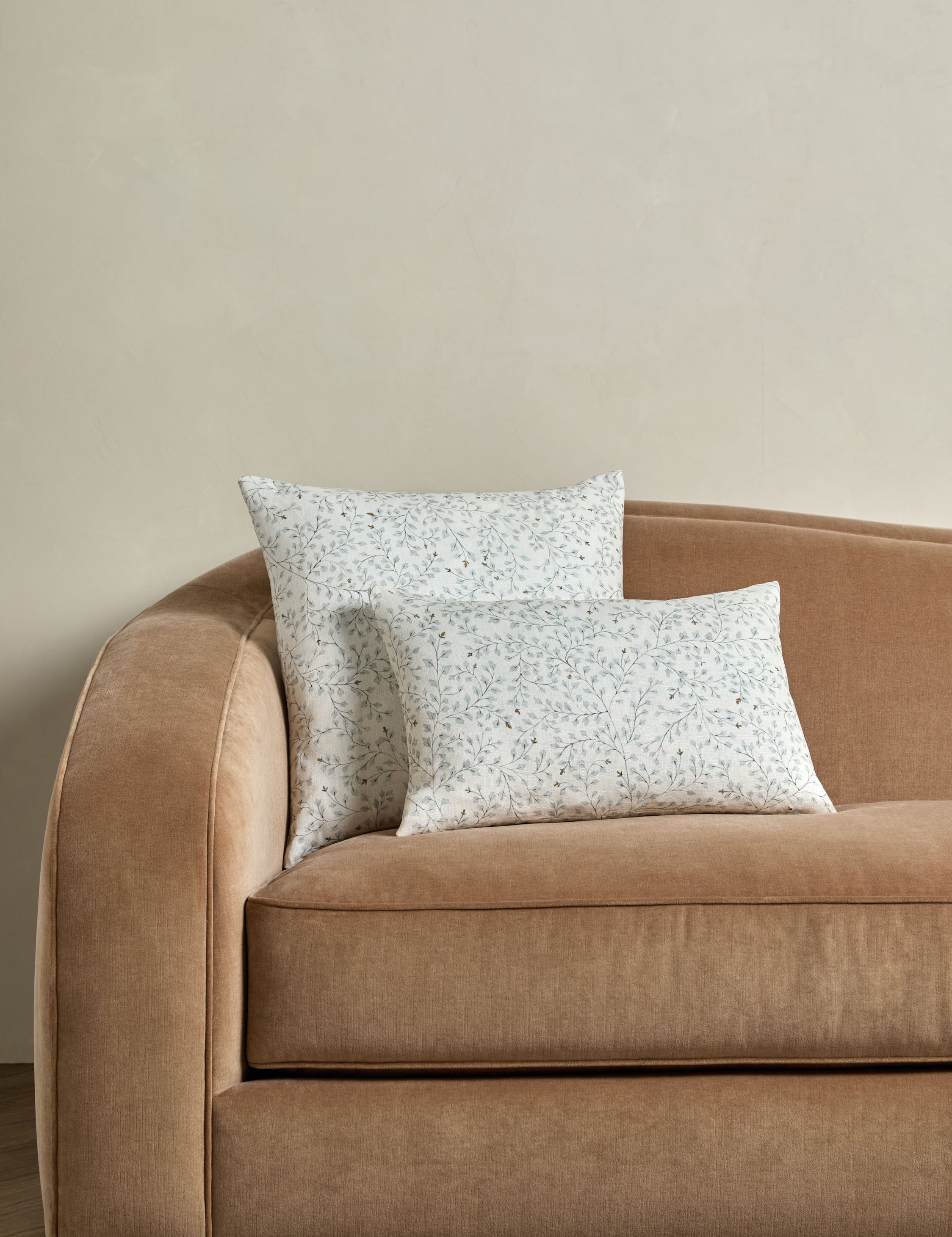 Lulu and Georgia - Dainty Leaves Linen Pillow by Rylee + Cru