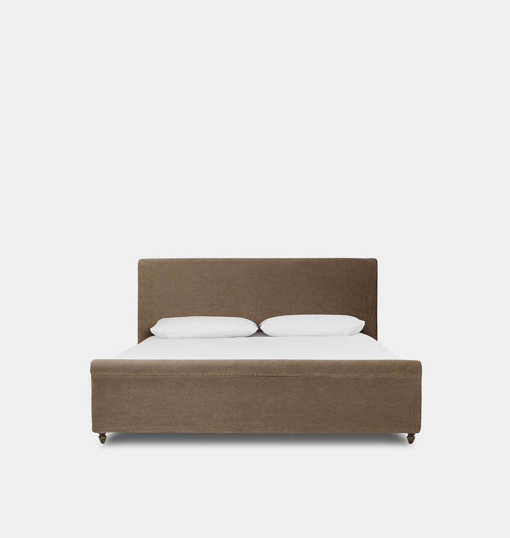 Amber Interiors - Dalia Slipcovered Bed