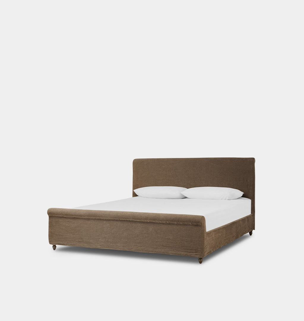 Amber Interiors - Dalia Slipcovered Bed