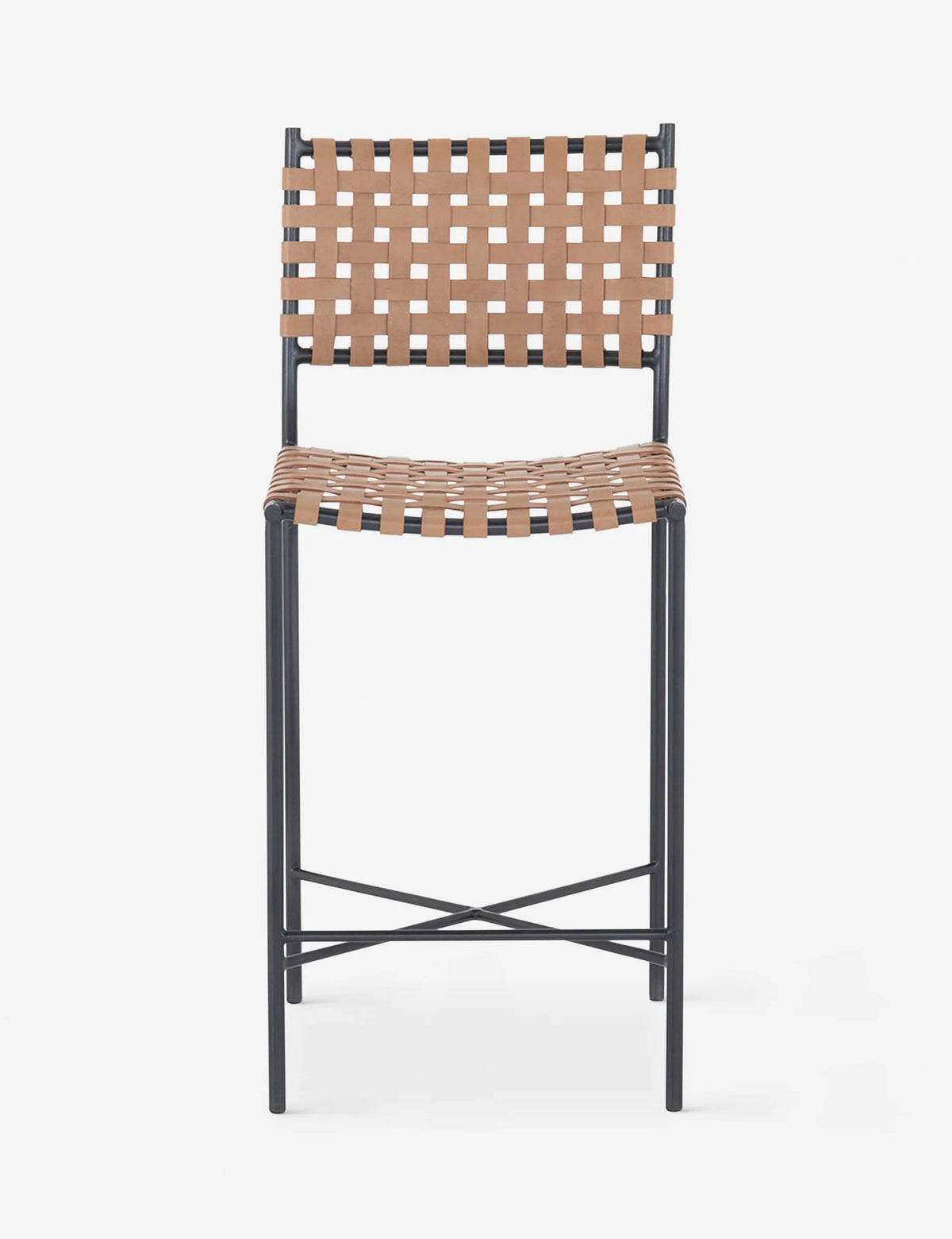 Lulu and Georgia - Open Box: Daniel Leather Counter Stool