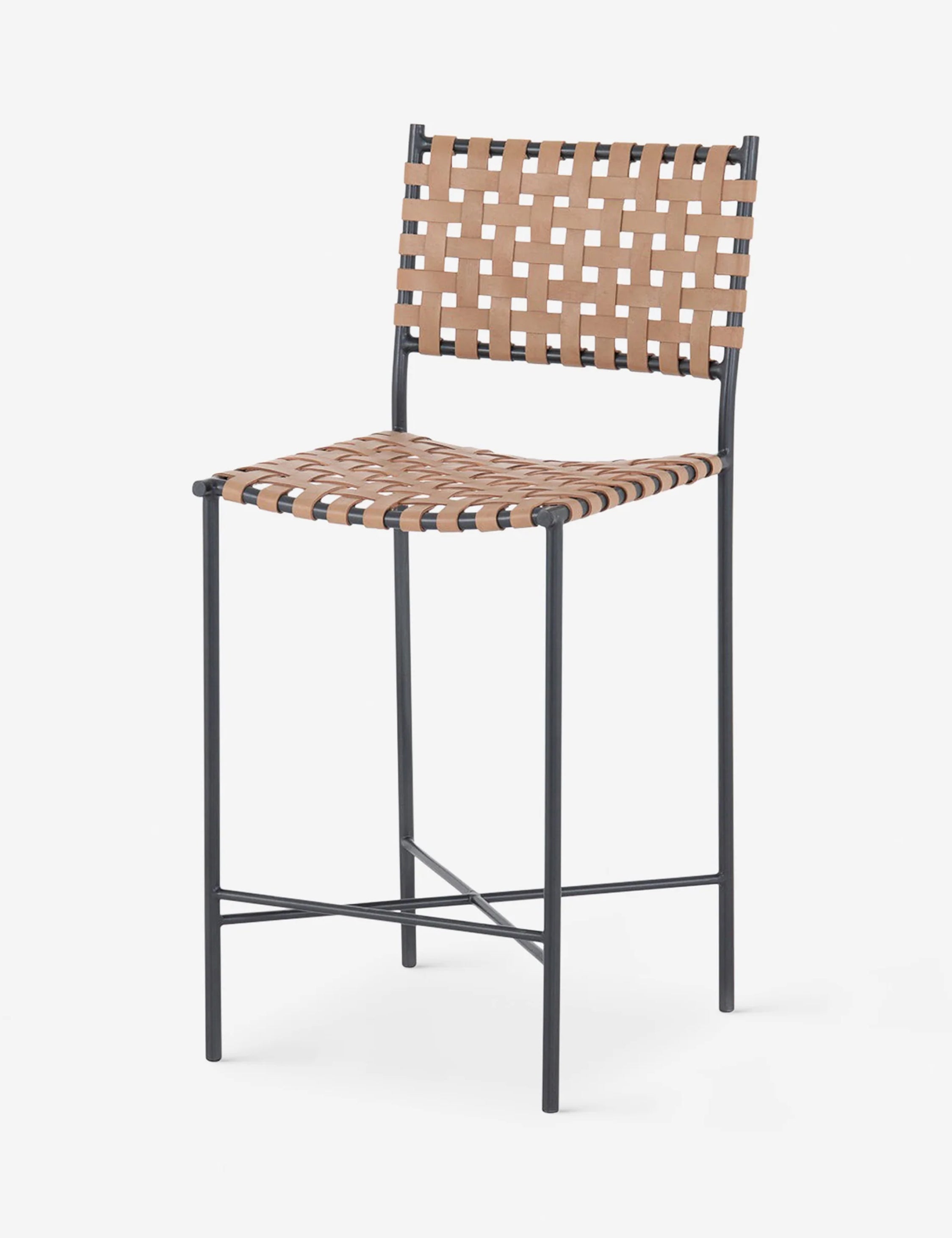 Lulu and Georgia - Daniel Leather Bar And Counter Stool