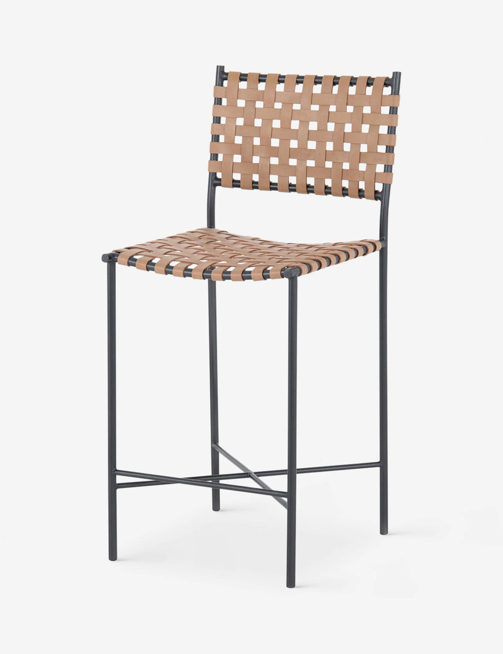 Lulu and Georgia - Open Box: Daniel Leather Counter Stool