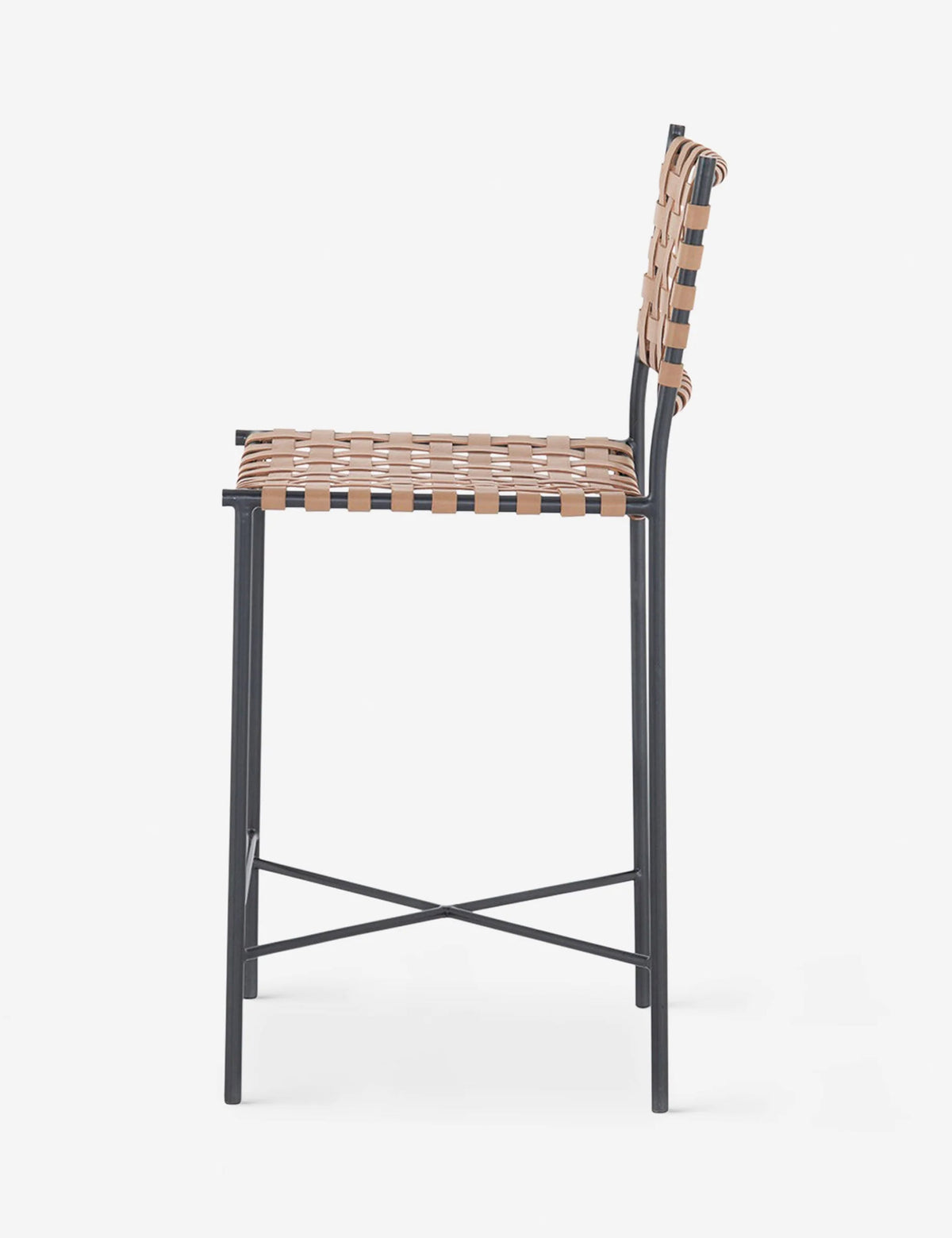 Lulu and Georgia - Open Box: Daniel Leather Counter Stool