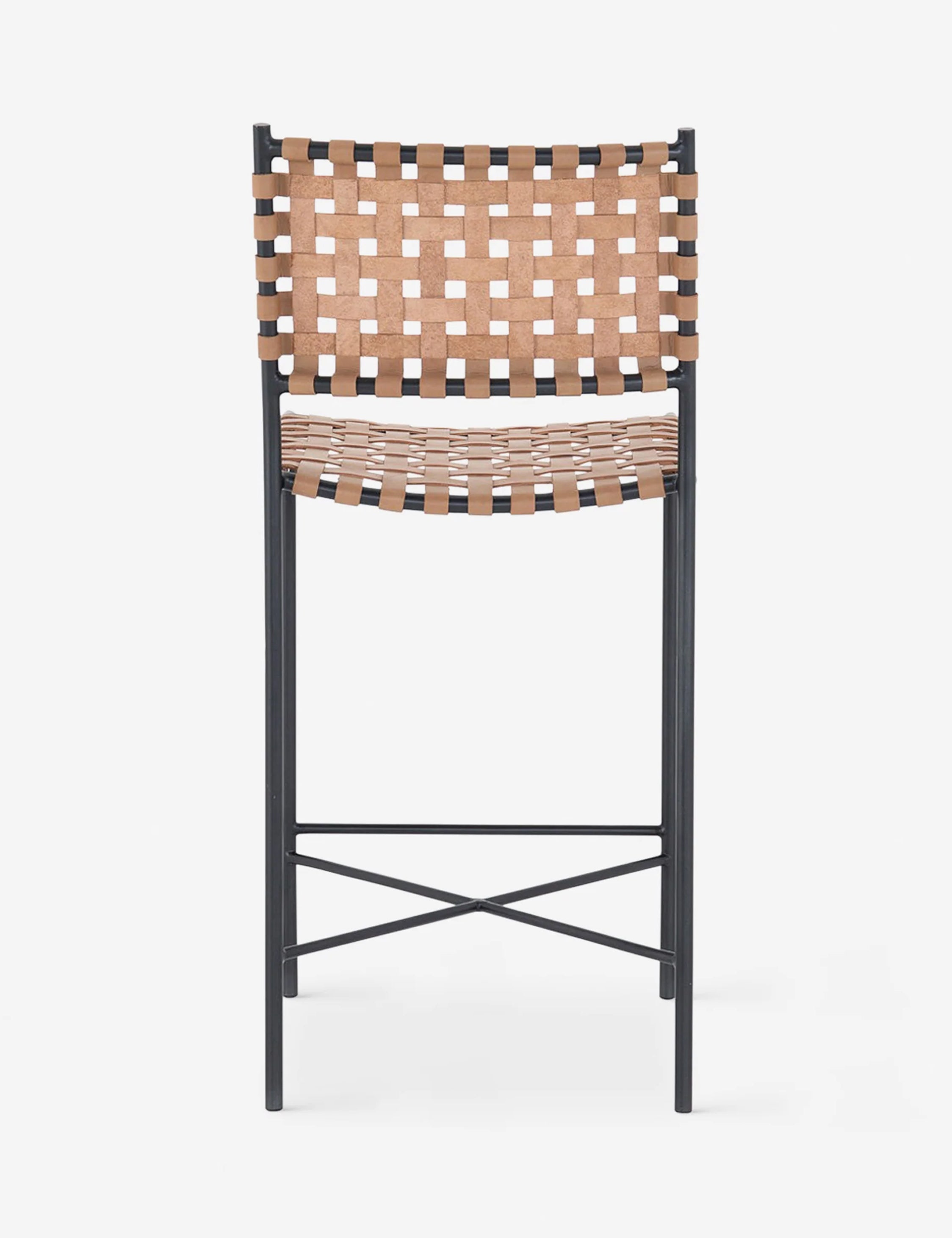 Lulu and Georgia - Daniel Leather Bar And Counter Stool