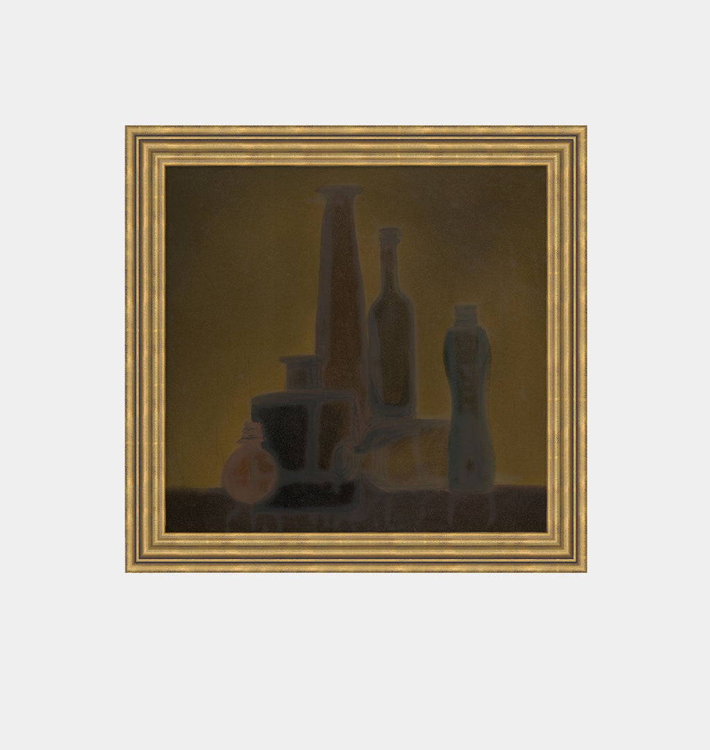 Amber Interiors - Dark Still Life Framed Print