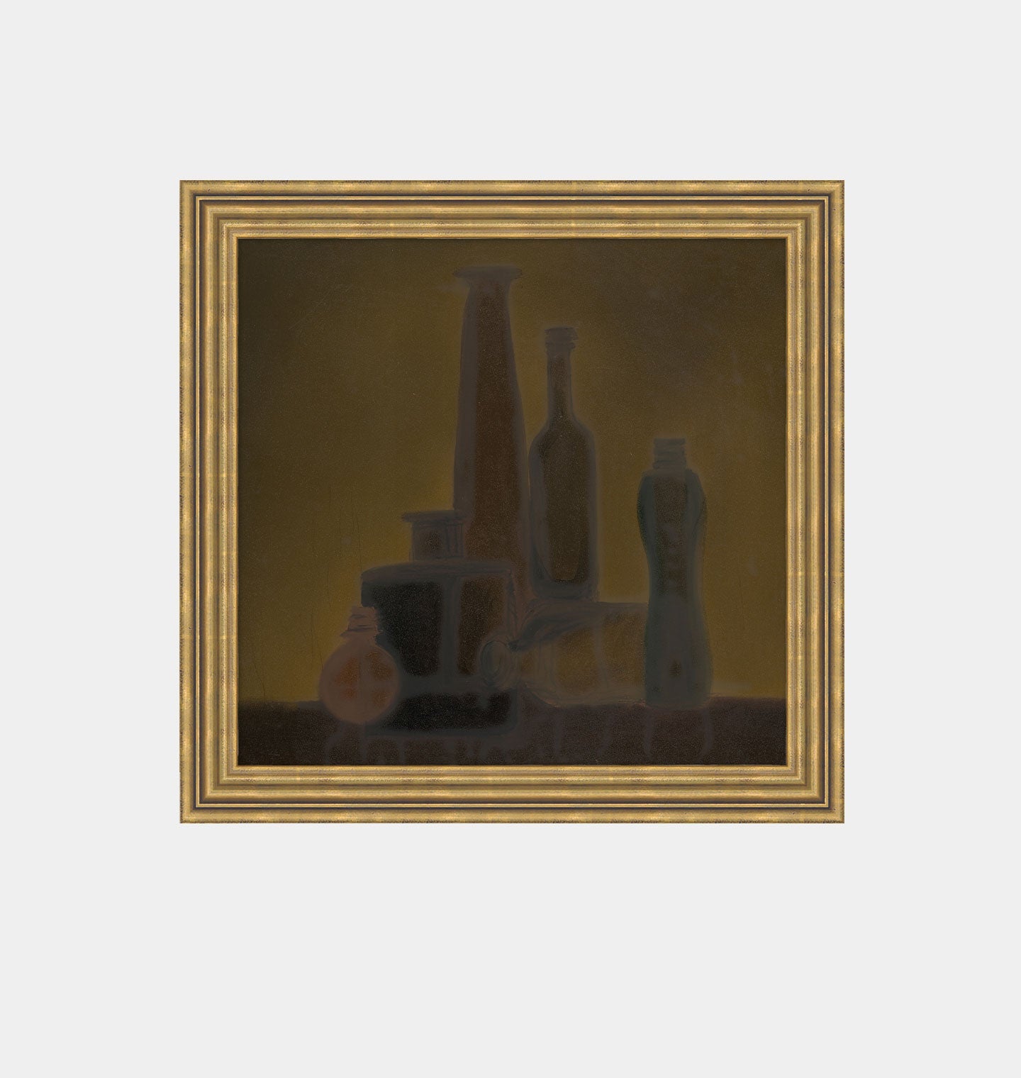 Amber Interiors - Dark Still Life Framed Print