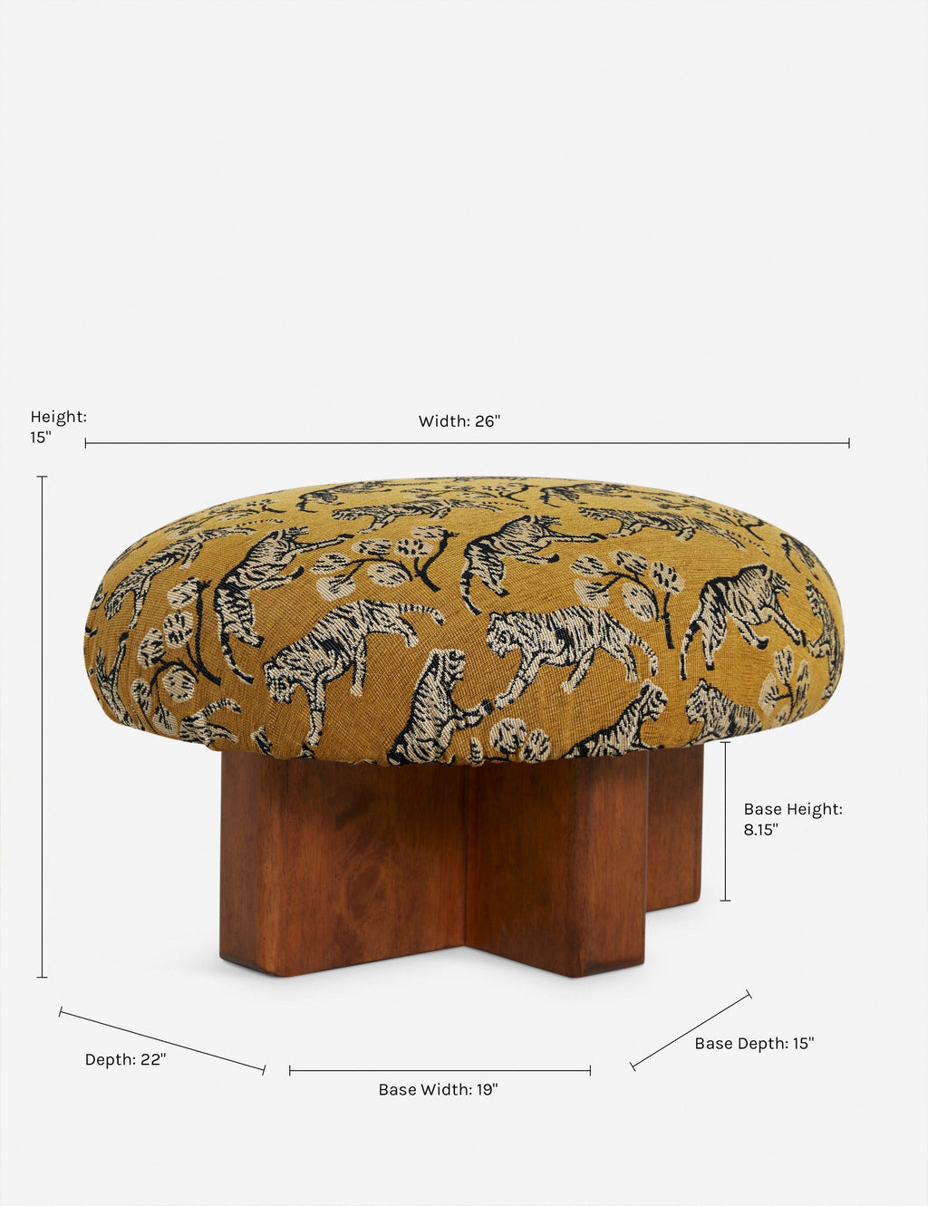Lulu and Georgia - Dashell Ottoman by Sarah Sherman Samuel