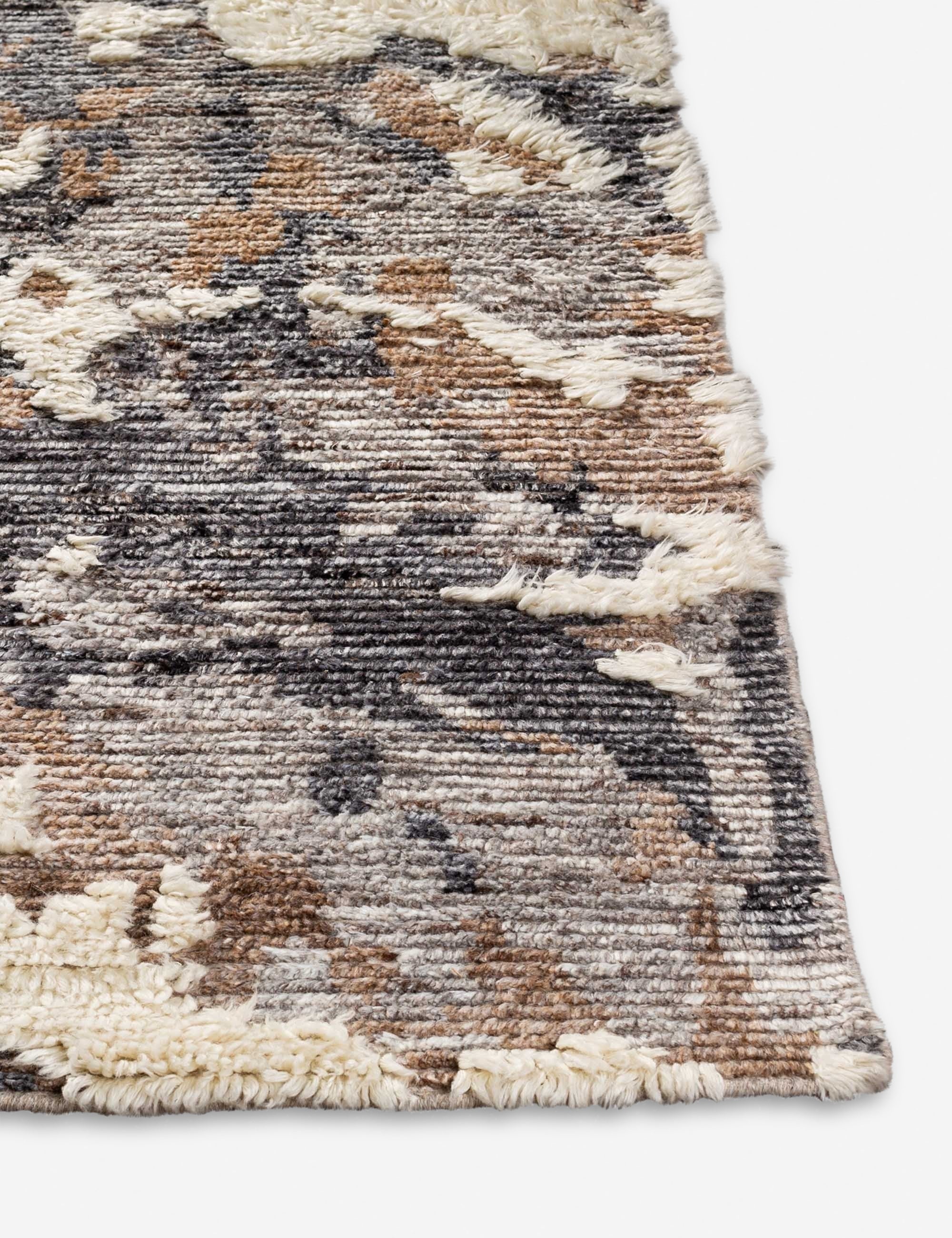 Lulu and Georgia - Dasia Hand - Knotted Wool Moroccan Shag Rug