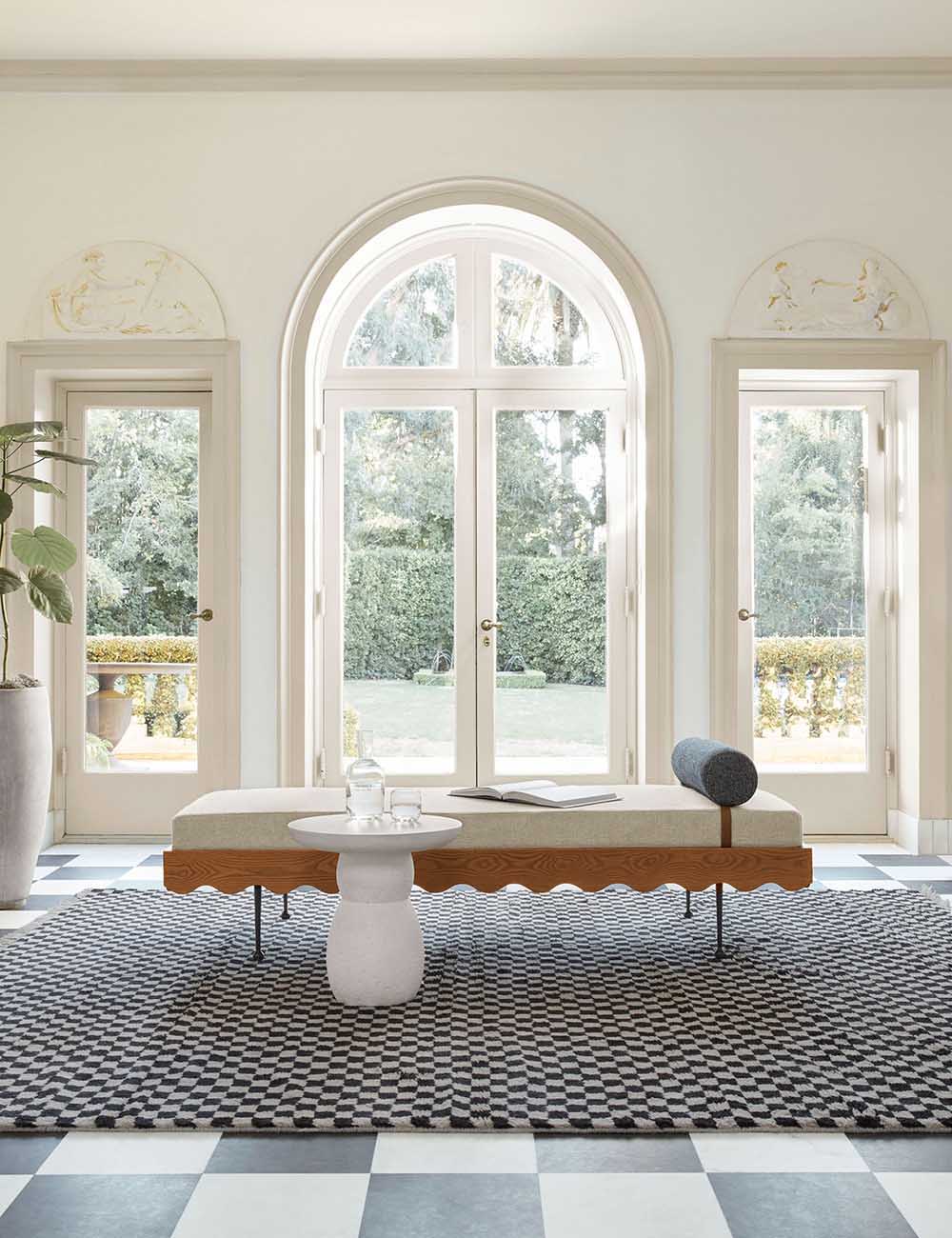 Lulu and Georgia - Clouded Round Side Table by Sarah Sherman Samuel