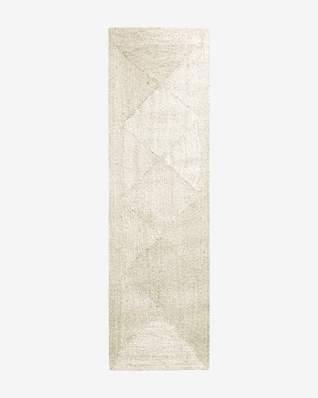 McGee & Co - Diamond Braided Bleached Jute Rug