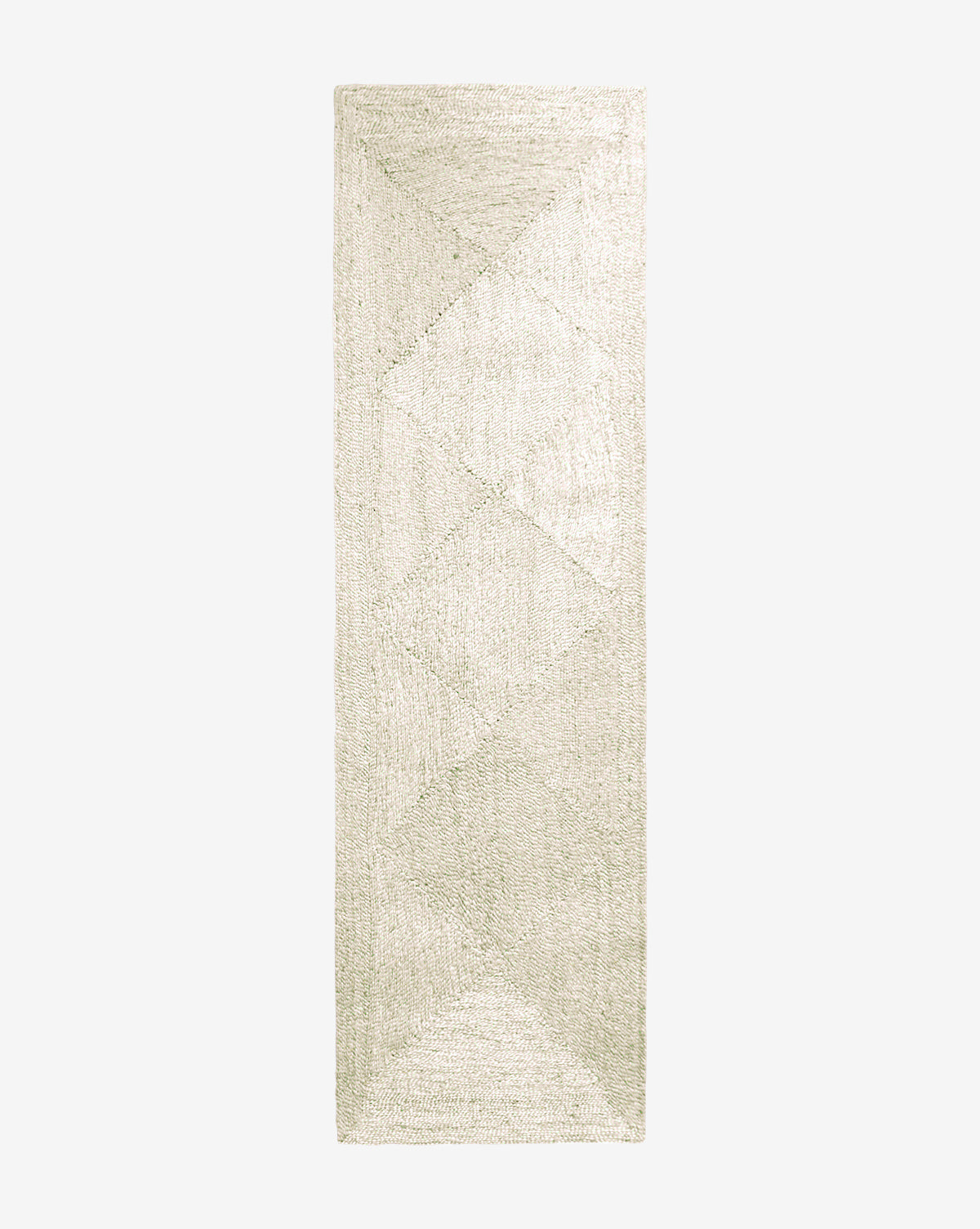 McGee & Co - Diamond Braided Bleached Jute Rug