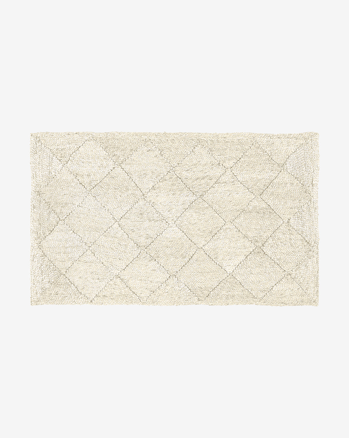 McGee & Co - Diamond Braided Bleached Jute Rug