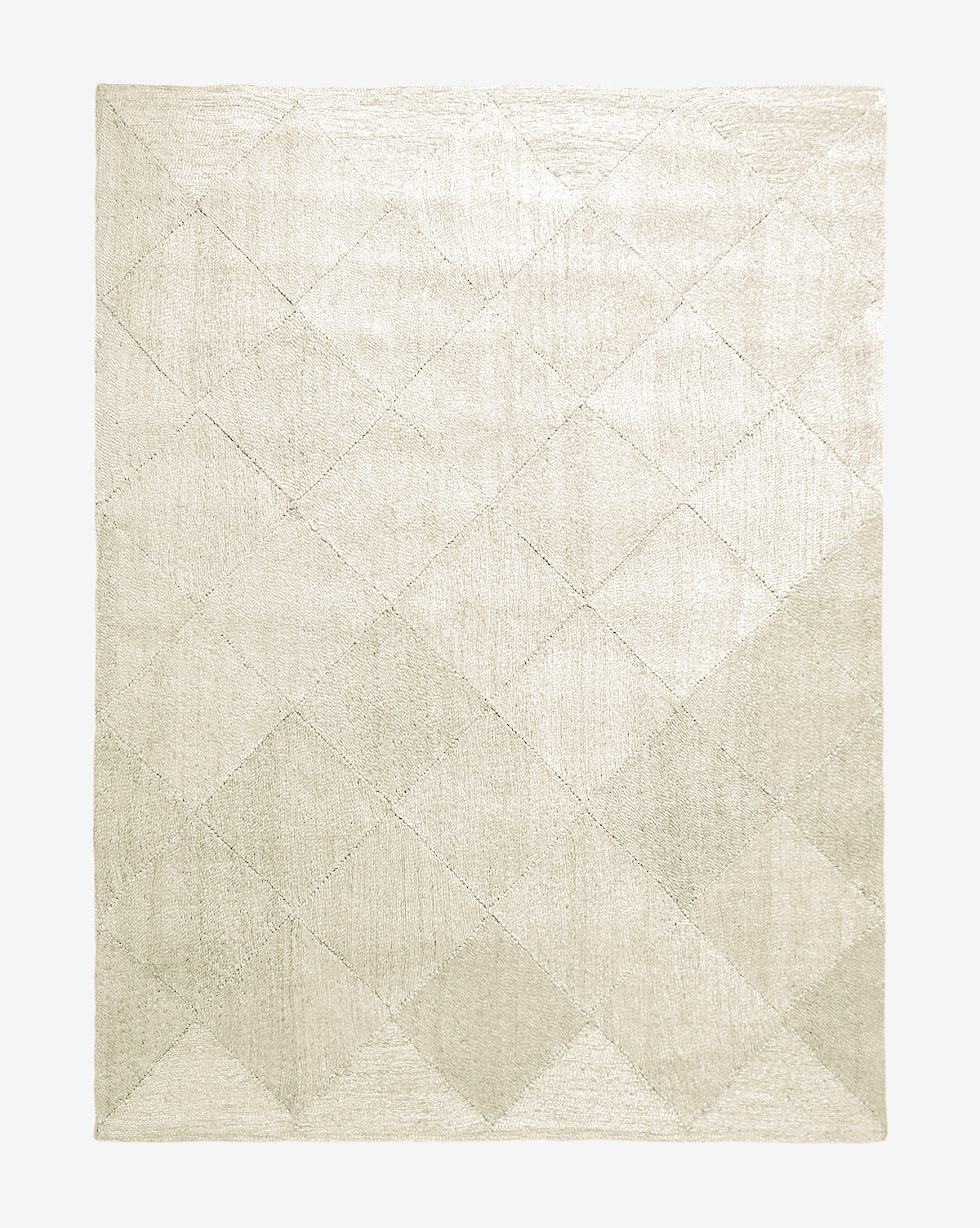 McGee & Co - Diamond Braided Bleached Jute Rug
