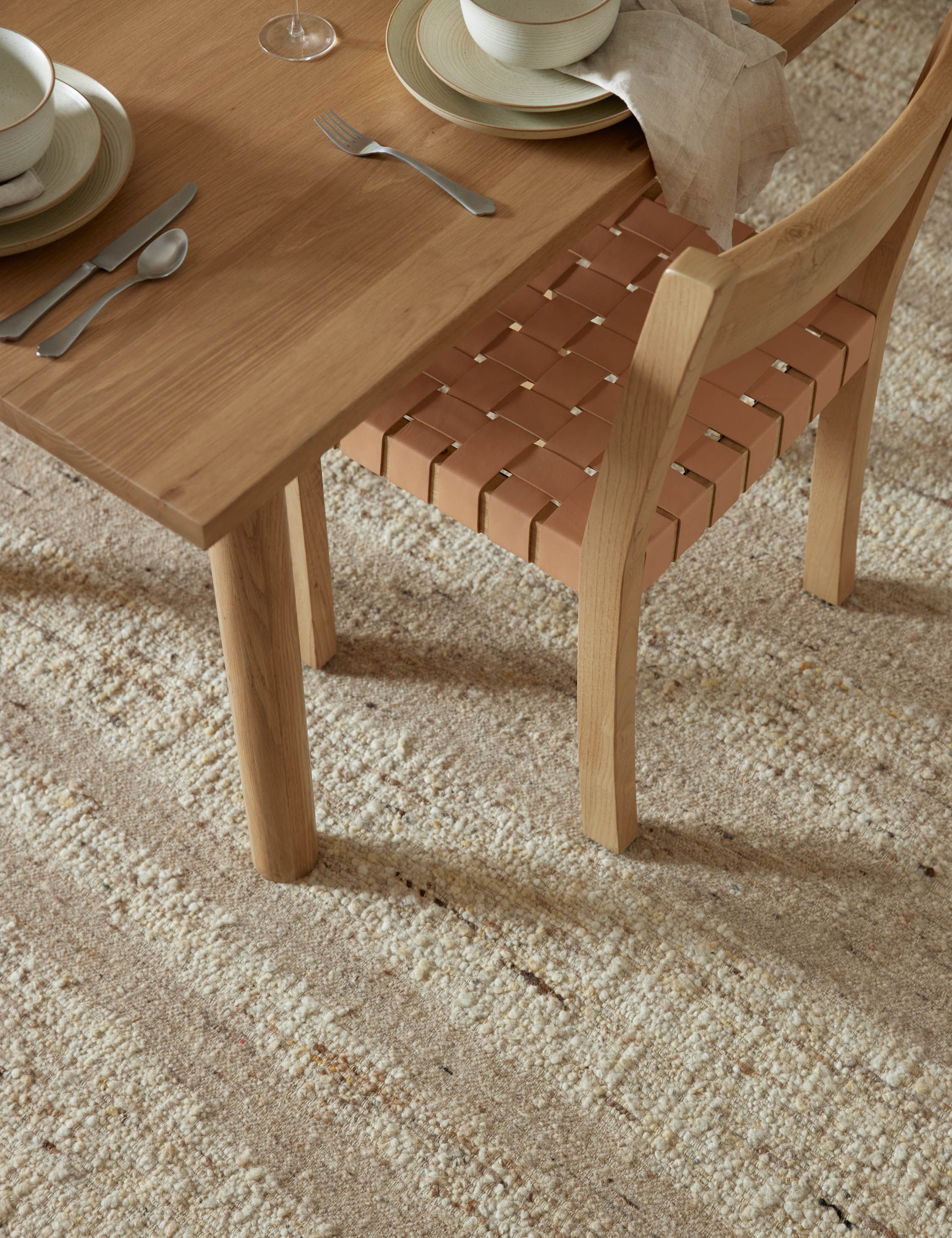 Lulu and Georgia - Nilani Flatweave Wool Rug Swatch 12" x 12"