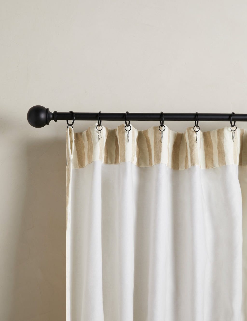 Lulu and Georgia - Painterly Stripe Linen Curtain Panel by Sarah Sherman Samuel