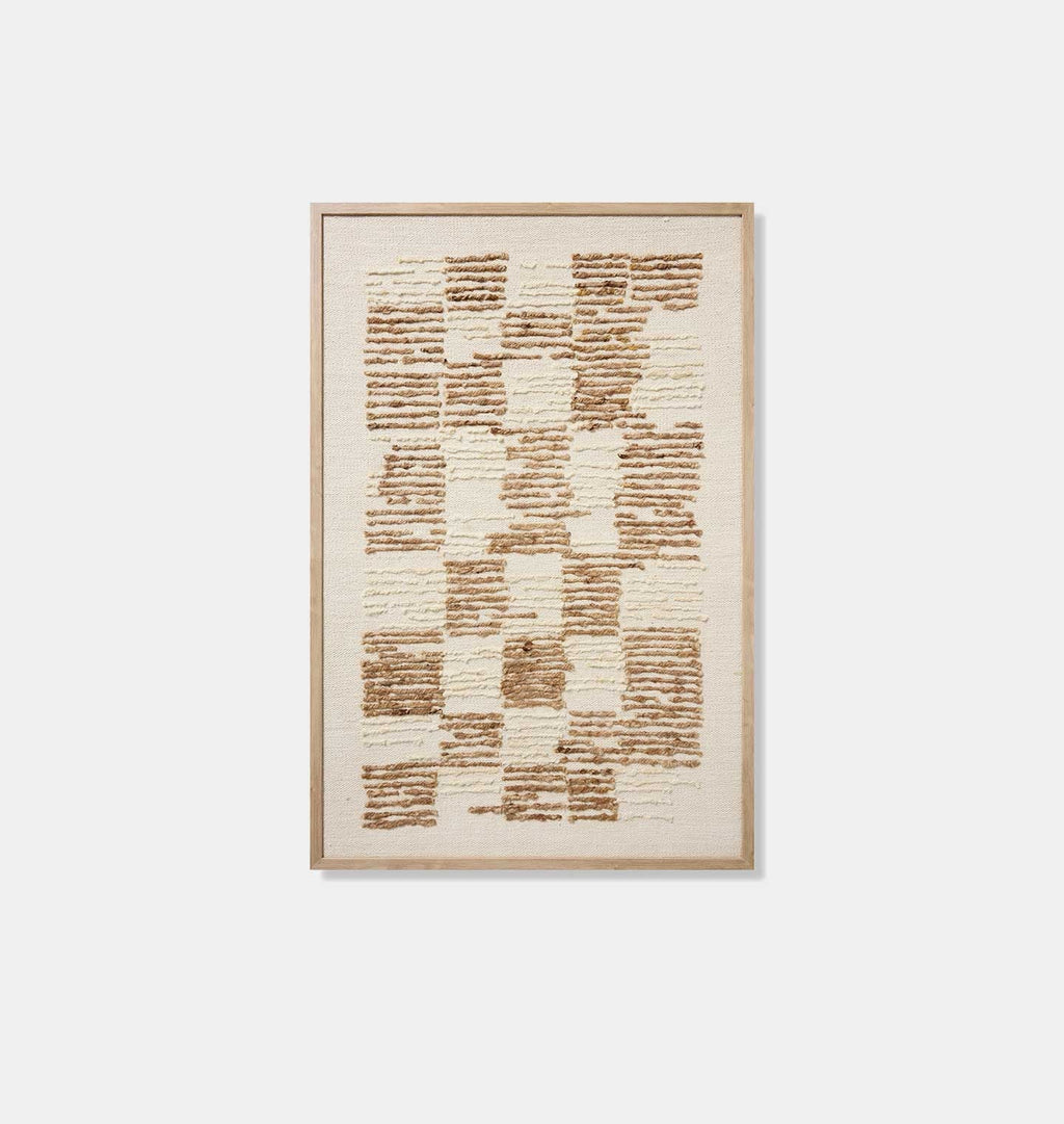Amber Interiors - Los Alamos Brown 40" x 60" Framed Wall Art