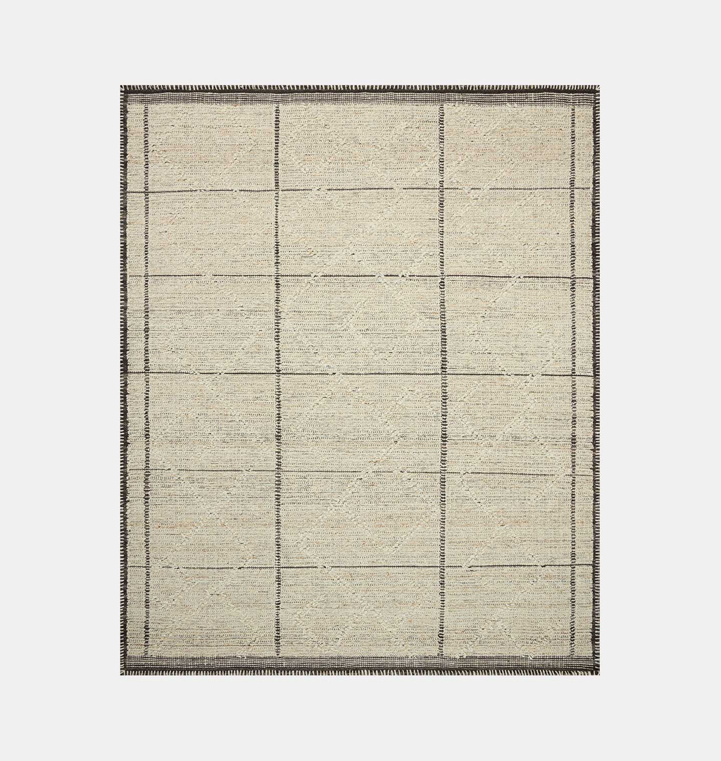 Amber Interiors - Bowie BOE - 01 Ivory / Mocha Rug