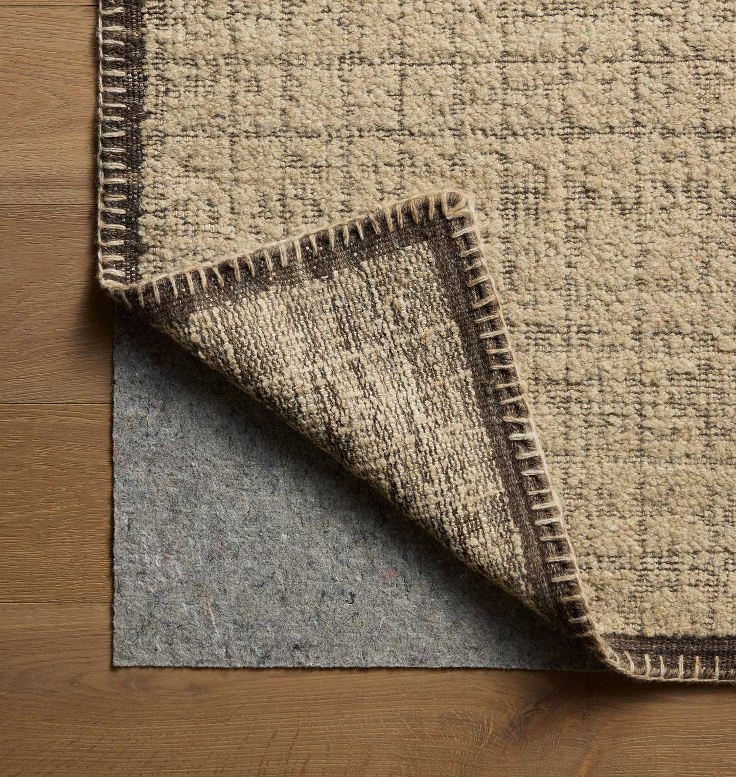 Amber Interiors - Bowie BOE - 03 Sand / Coffee Rug