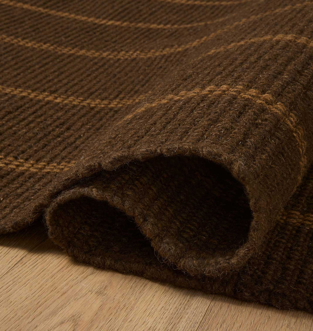 Amber Interiors - Harlan HLN - 01 Espresso / Toffee Rug
