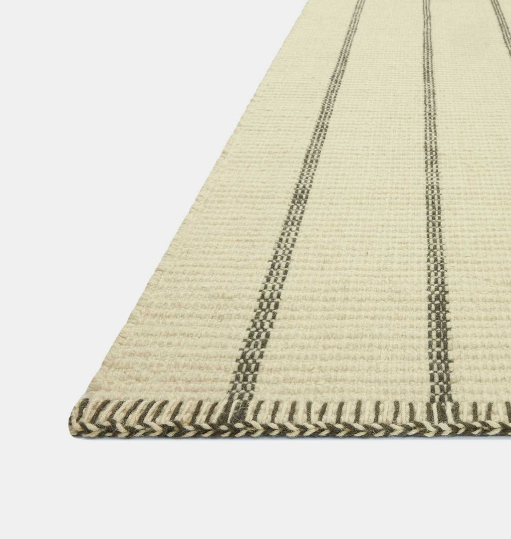 Amber Interiors - Harlan HLN - 01 Ivory / Charcoal Rug