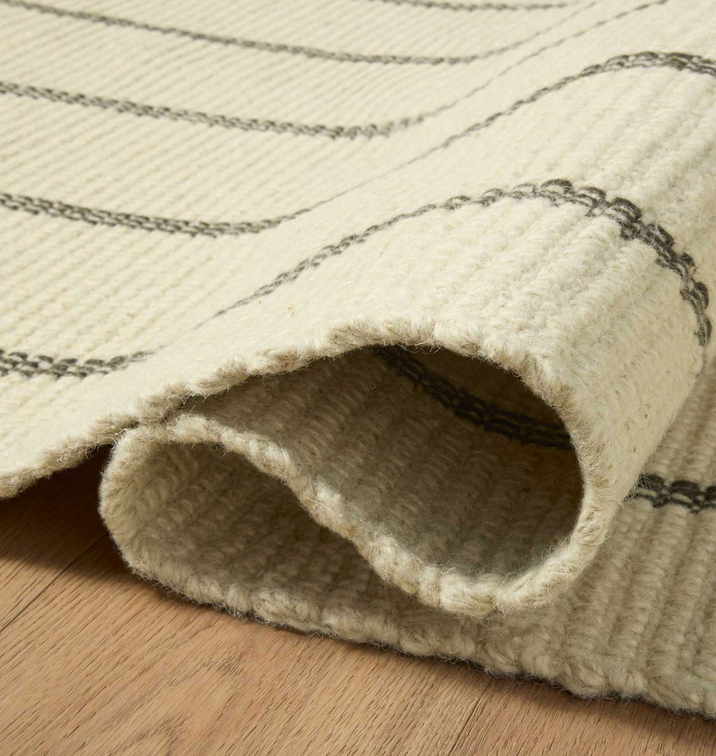 Amber Interiors - Harlan HLN - 01 Ivory / Charcoal Rug