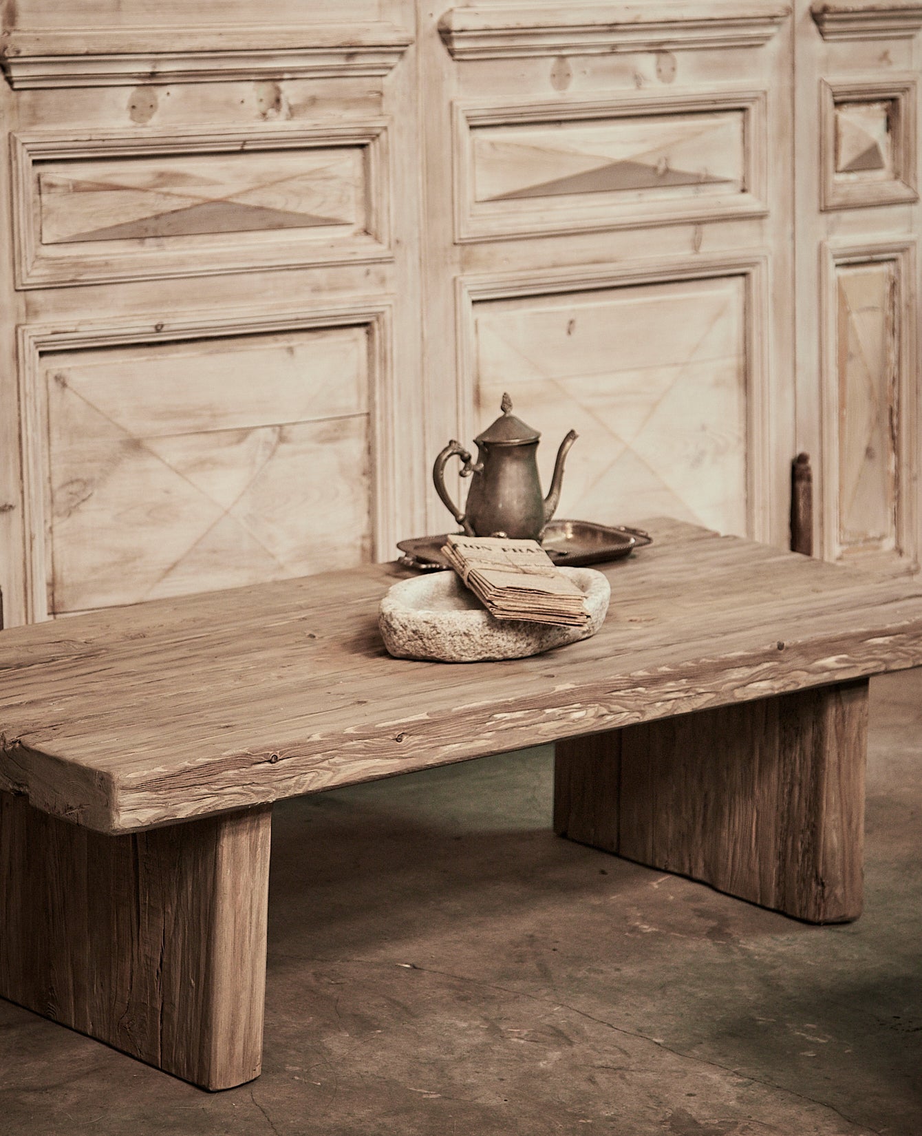 Olive Ateliers - Elm Coffee Table - Antique Finish