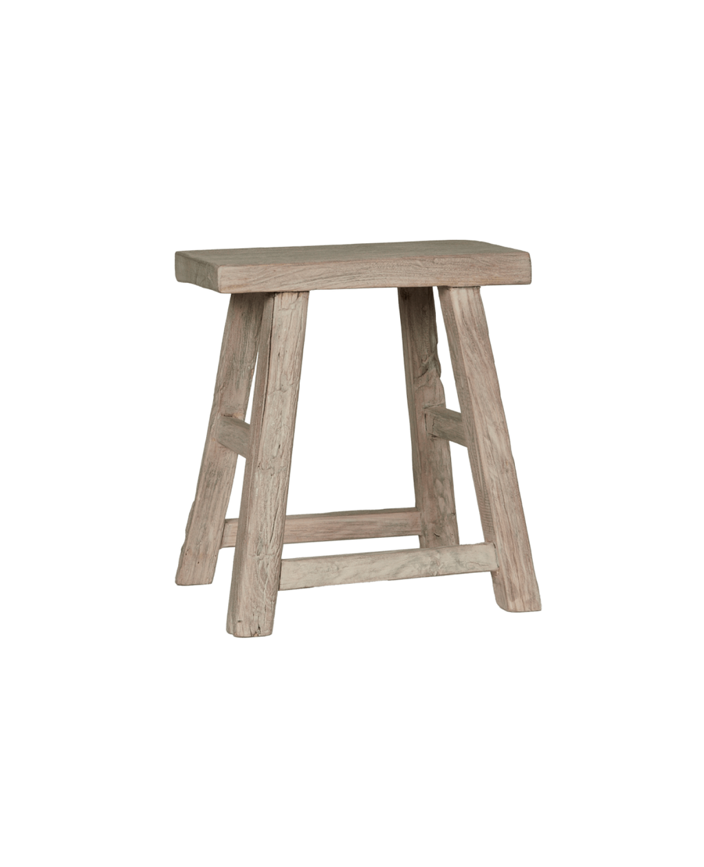 Olive Ateliers - Elm Wood Stool - White Wash