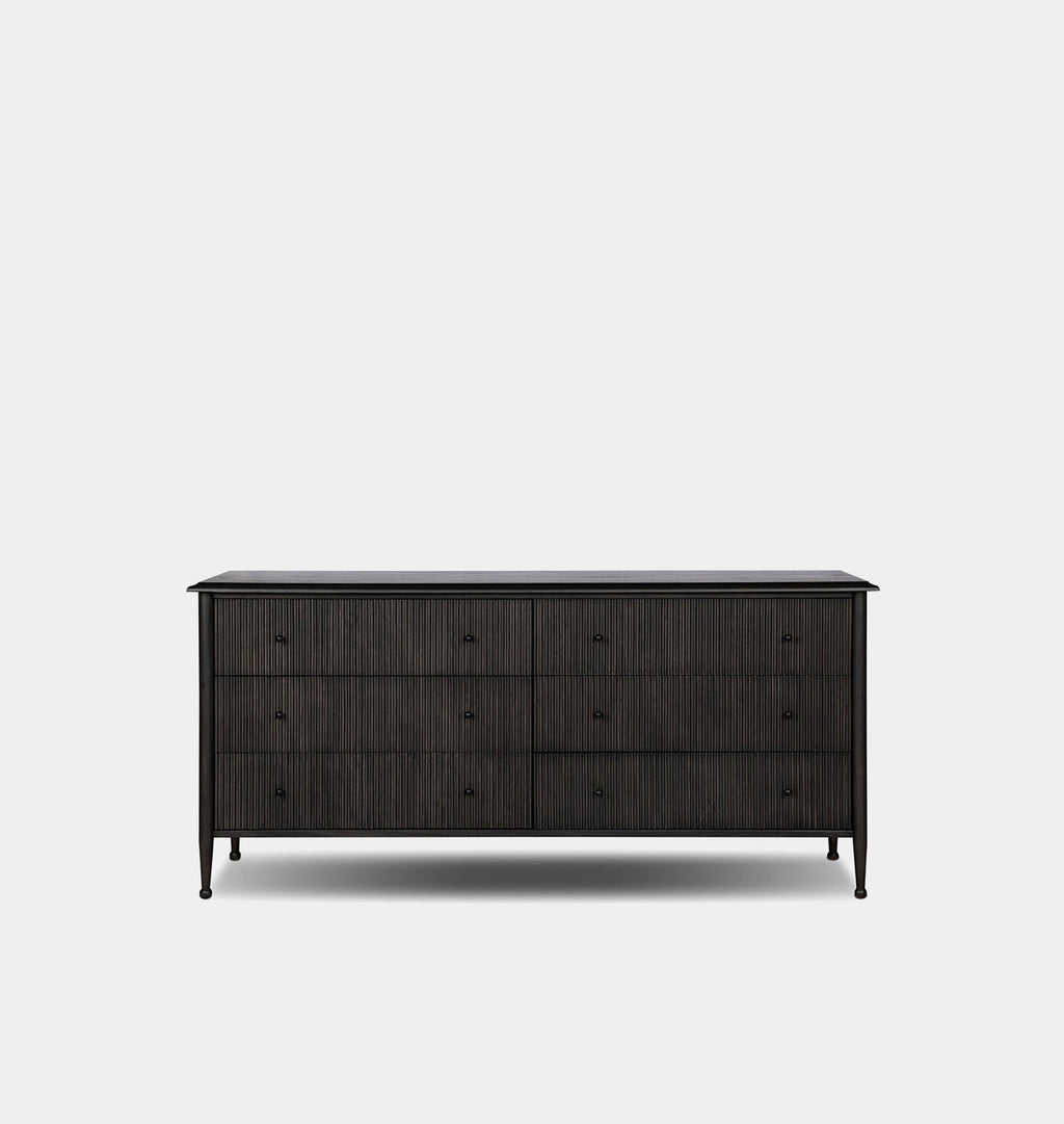 Amber Interiors - Eloise 6 Drawer Dresser