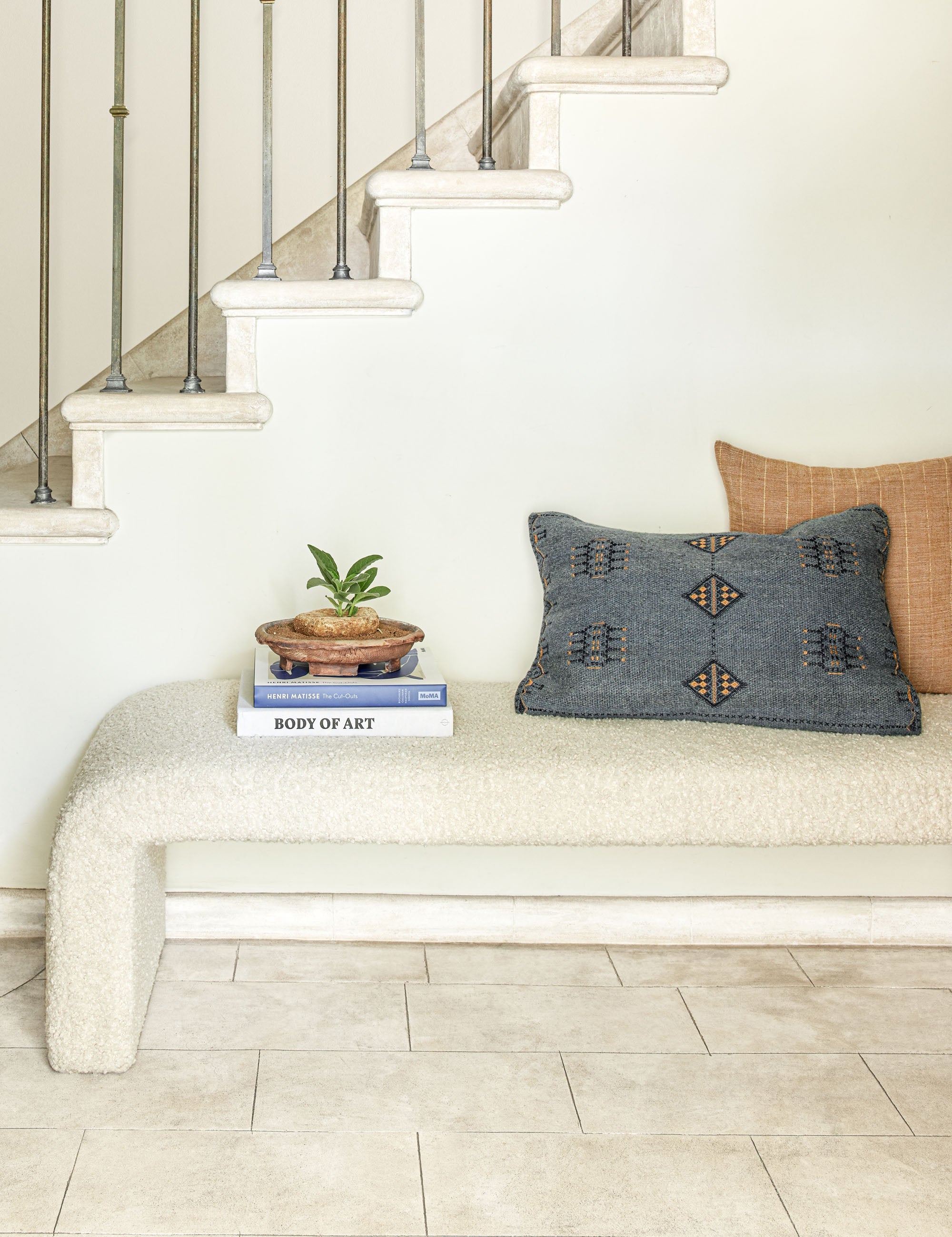 Lulu and Georgia - Indigo Lumbar Pillow