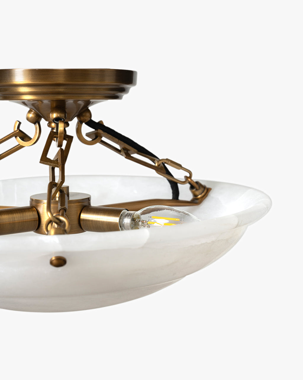McGee & Co - Erasmus Alabaster Flush Mount