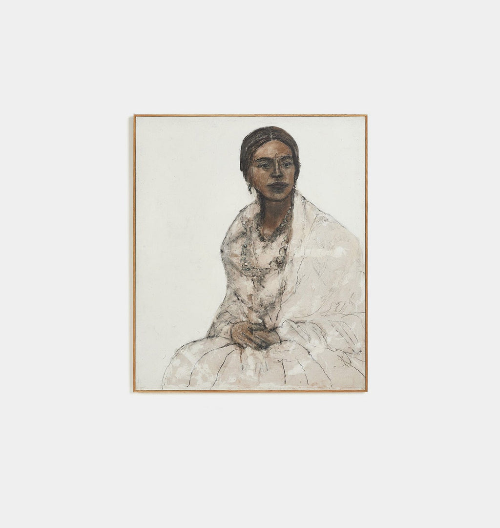 Amber Interiors - Espera by Paul Meyer Floater Framed Print